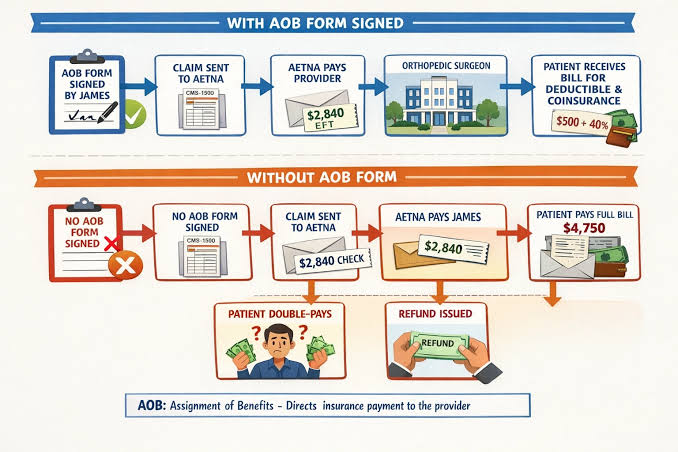 with aob form sign